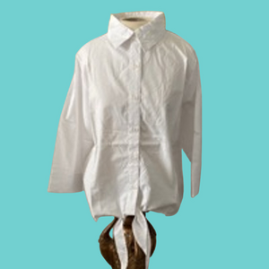 NWT Women's Anthony Richards Button-Up Shirt Size 12 White
